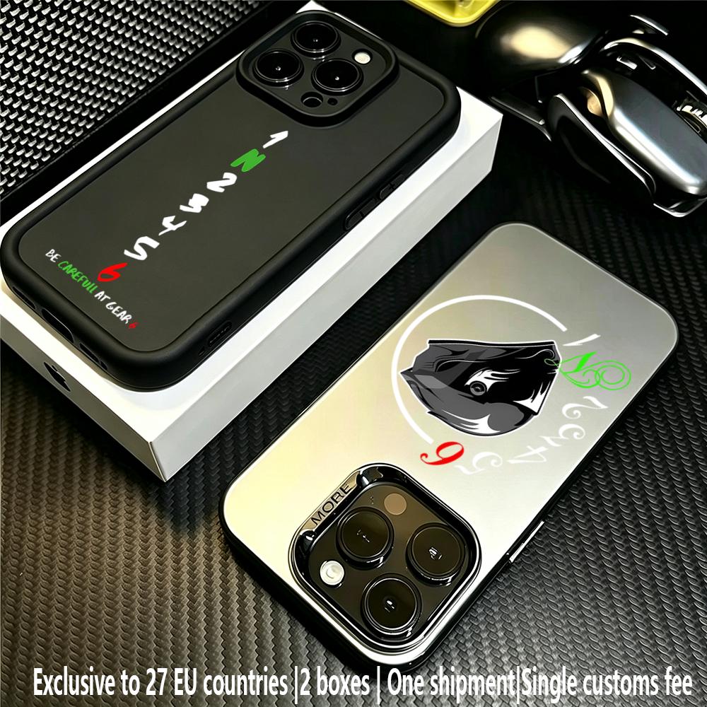 Xs Motorcycle Gear - 1N23456 Motosiklet Sürücüsü Tasarımlı Telefon Kılıfı
