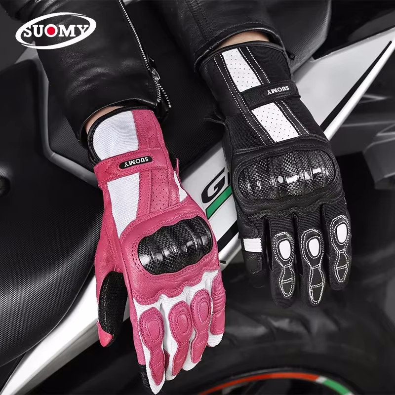Xs Motorcycle Gear - SUOMY Deri Motosiklet Eldivenleri Nefes Alabilen