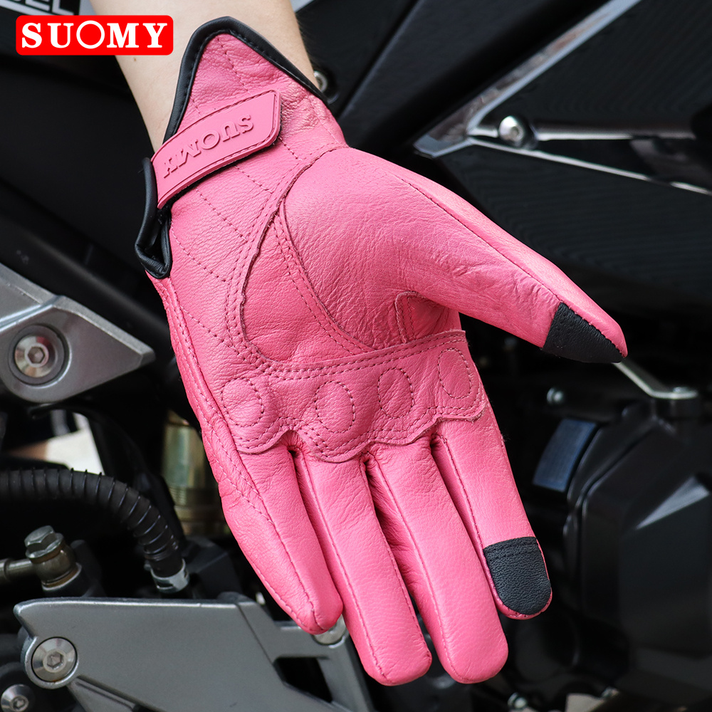 SUOMY Bayan Pembe Retro Deri m - Xs Motorcycle Gear incelemesi ve fiyatı