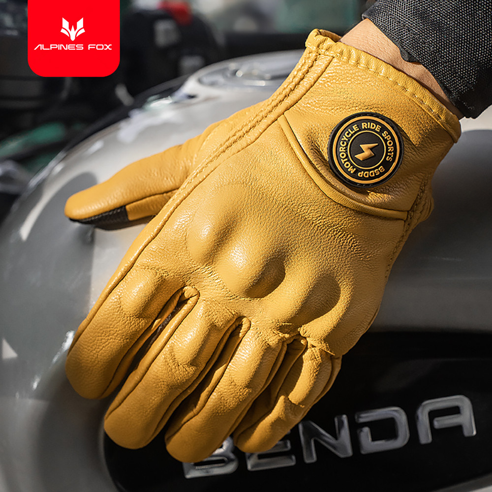 Retro Deri motosiklet eldivenl - Motorcycle Gear Fox incelemesi ve fiyatı
